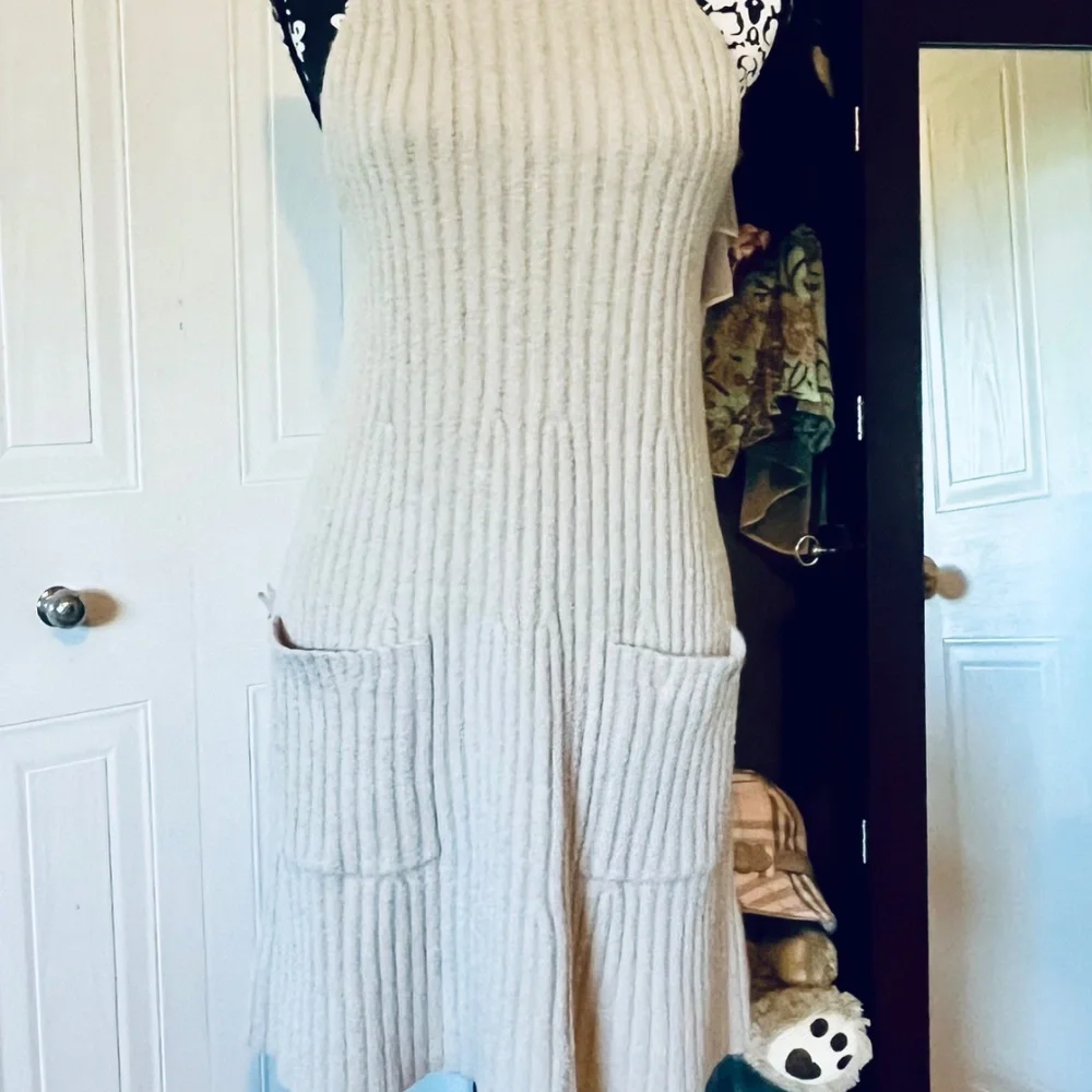 Free people Claude mini dress size large NWOT Cocoa Ash - Picture 2 of 4